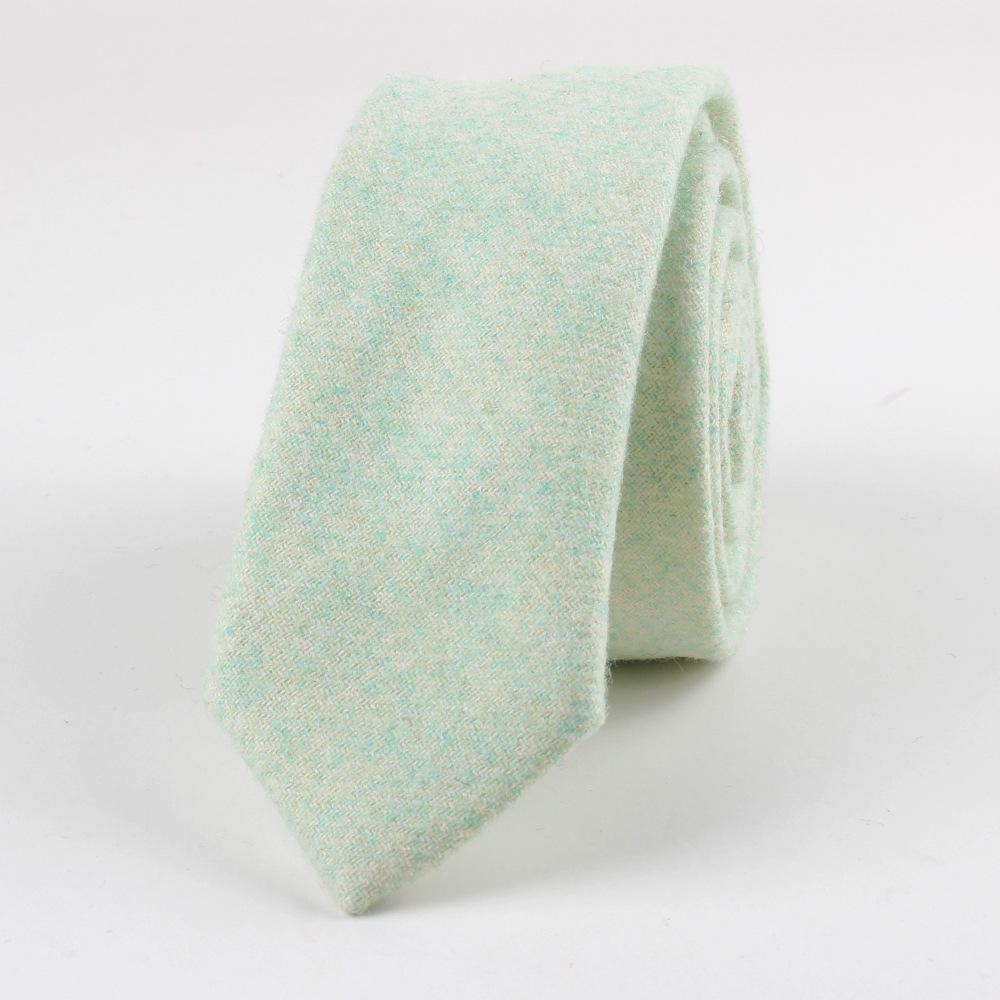 Classy Solid Wool Tie GR Mint 