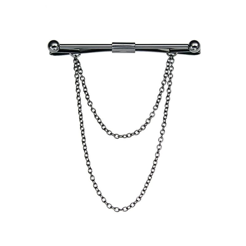 Collar Clip With Chain GR Black 