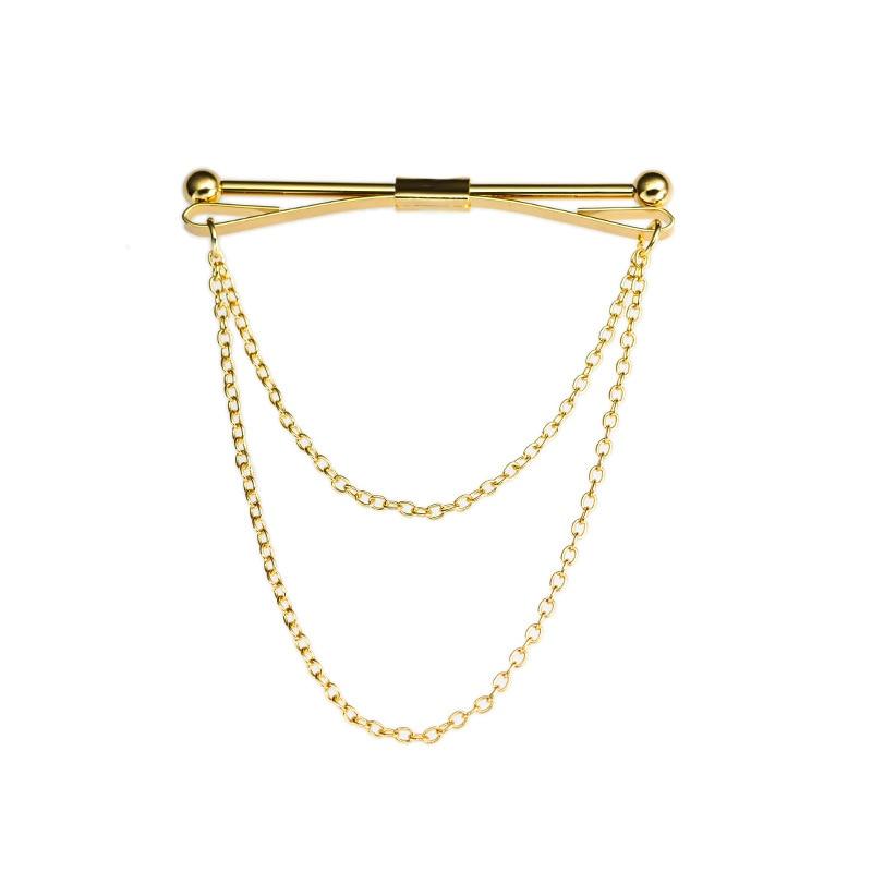 Collar Clip With Chain GR Gold 