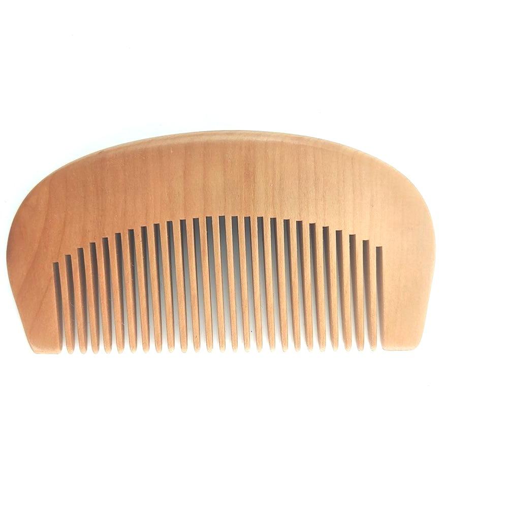 Compact Pearwood Beard Comb GR Beige 