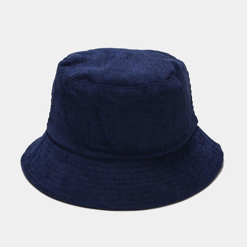 Corduroy Bucket Hat GR Navy Blue 
