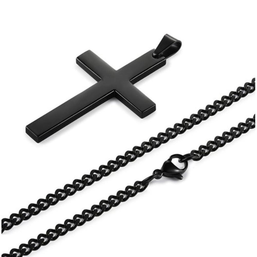 Cross Stainless Steel Pendants Necklace gntlmnrls 
