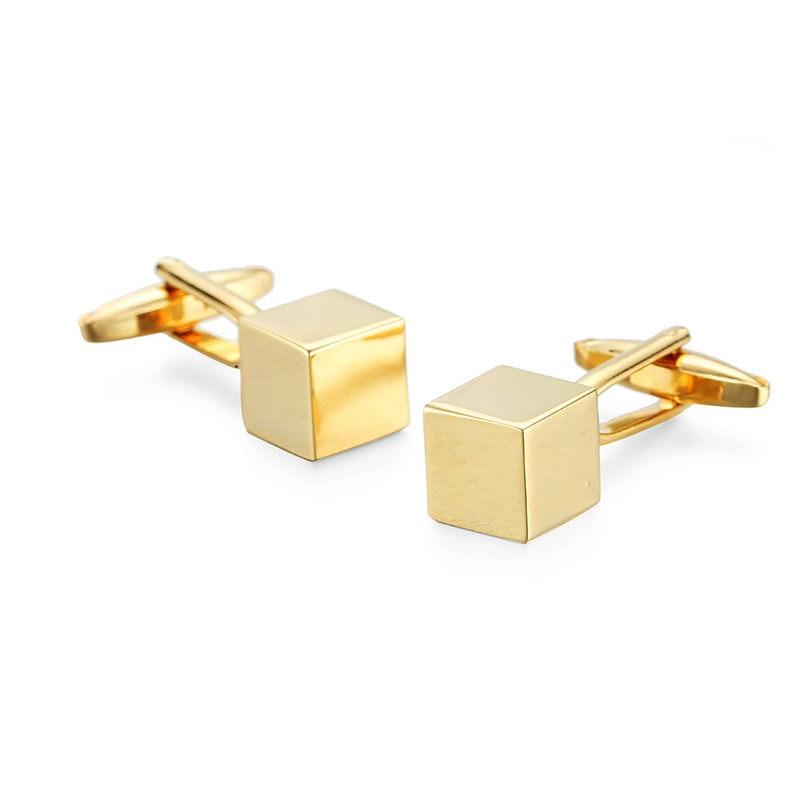 Cube Cufflinks GR Gold 