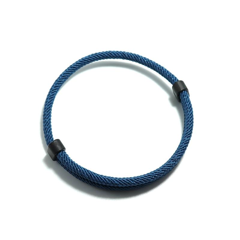 Delhi Meditation Rope Bracelet GR Blue 