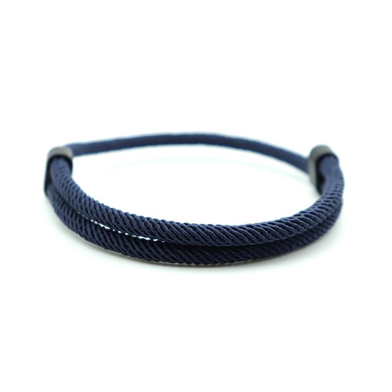 Delhi Meditation Rope Bracelet GR Navy 