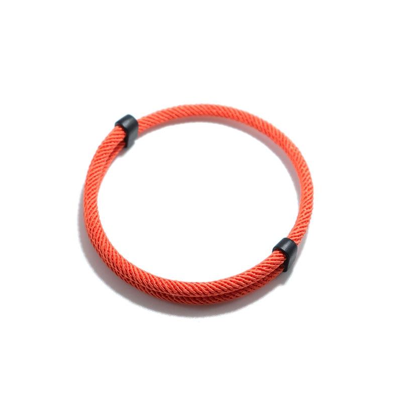 Delhi Meditation Rope Bracelet GR Orange 