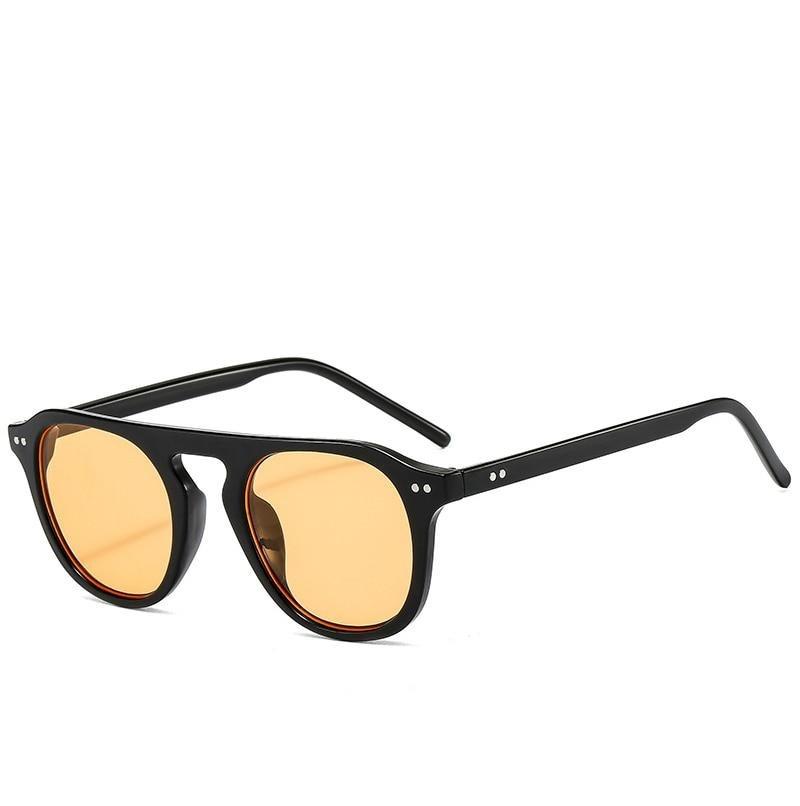 Diretorre Morino Solid Black Sunglasses GR Orange 
