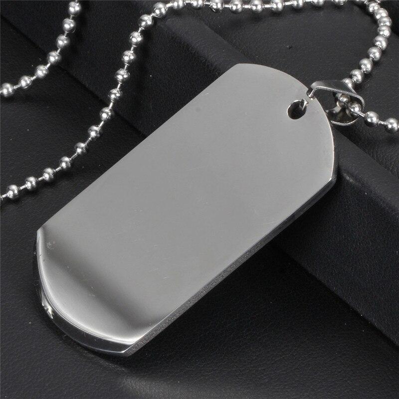Dog Tag 316L Stainless Steel Pendant Necklace GR 