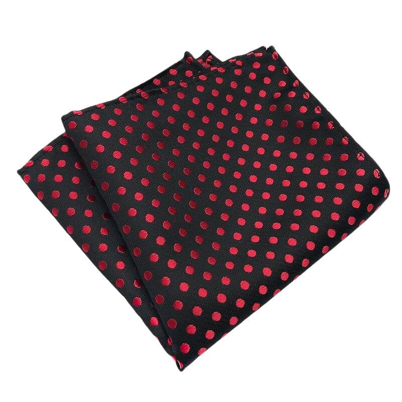 Dotted Elegant Silk Pocket Square GR Red 
