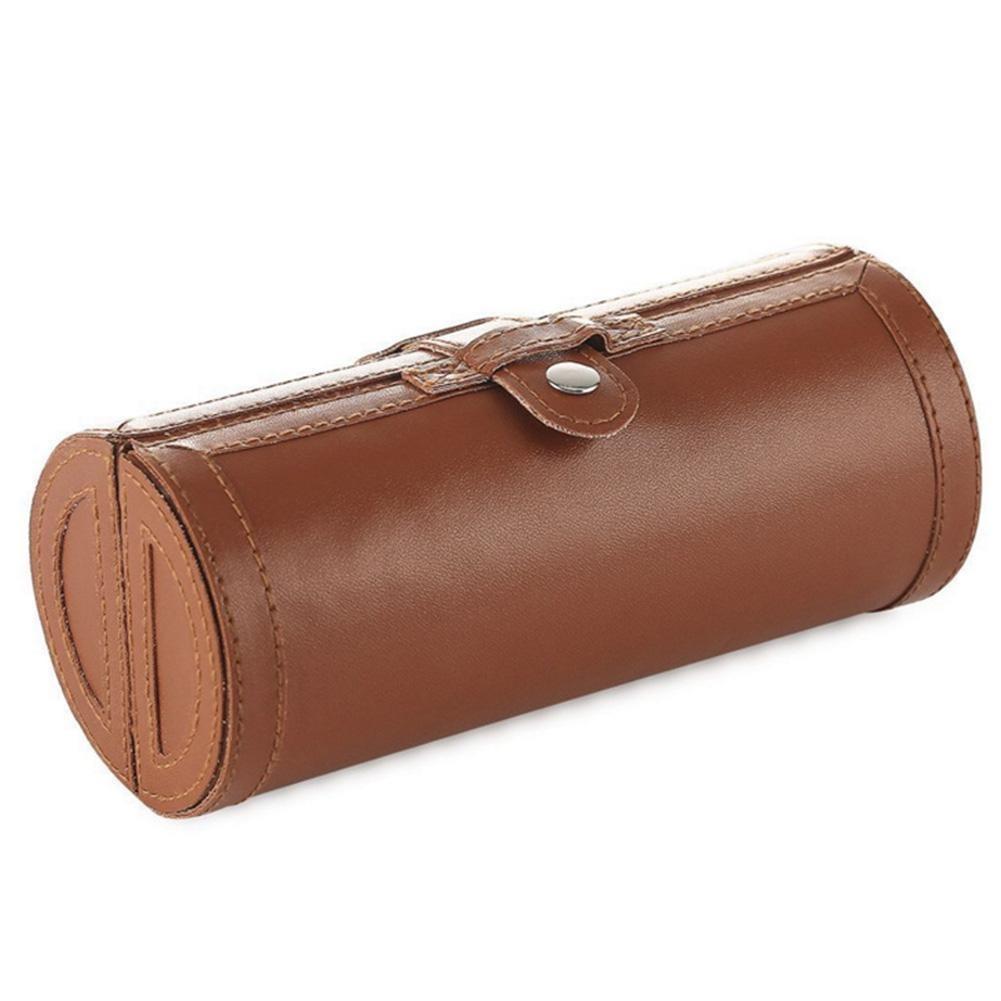 Elegant Leather Portable Shoe Care & Polish Kit 6 Pcs GR Brown 