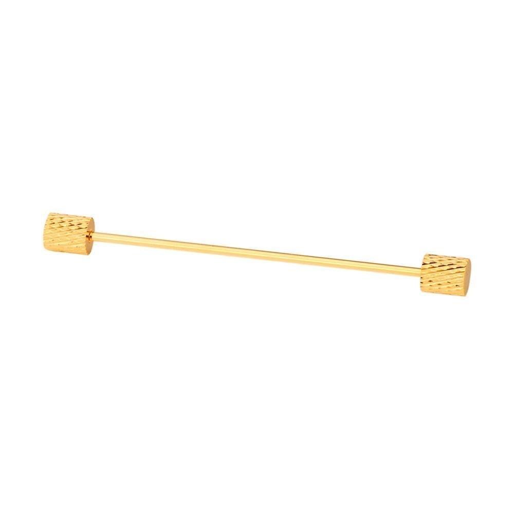 Engraved Gold-Tone Collar Bar GR 