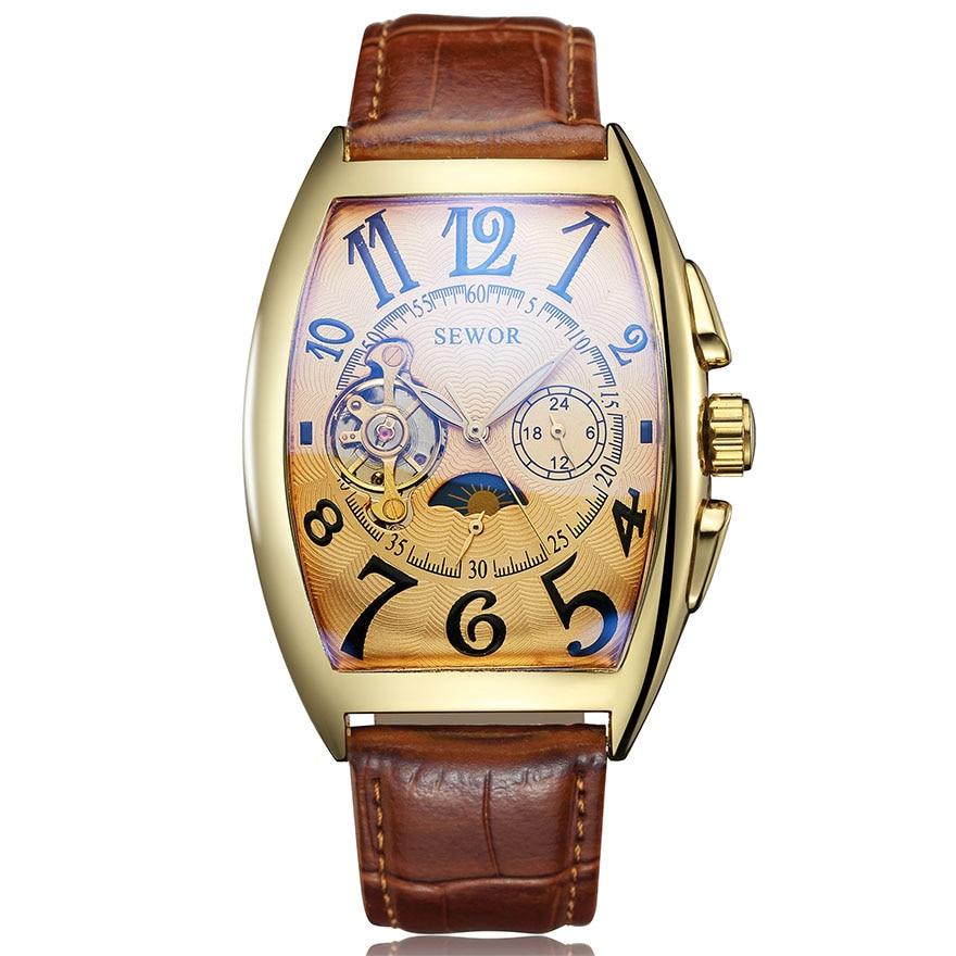 Enzo Mechanical Business Watch GR Golden 