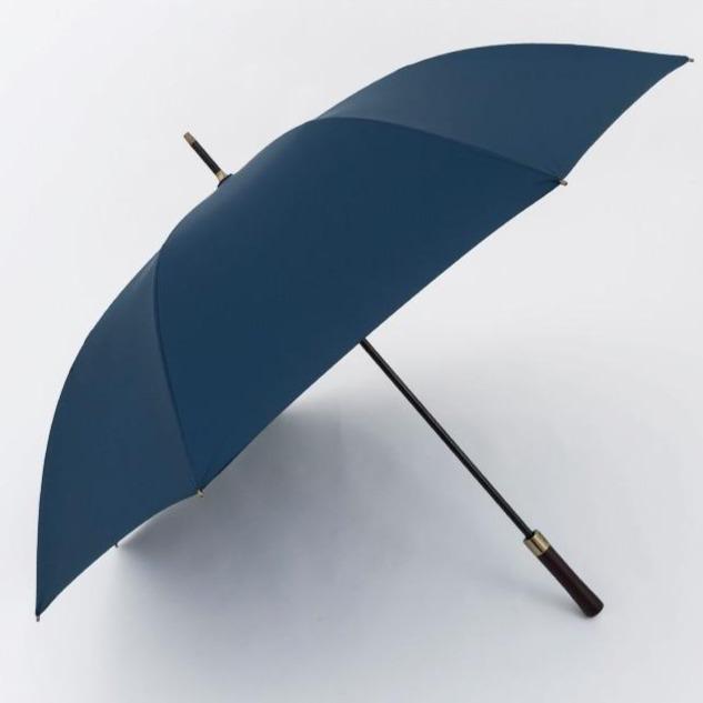 Extra Large 132cm Wooden Handle Umbrella Parachase Navy 