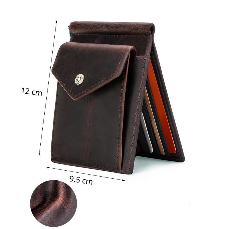 Federico Cow Leather Money Clip Wallet RFID GR 