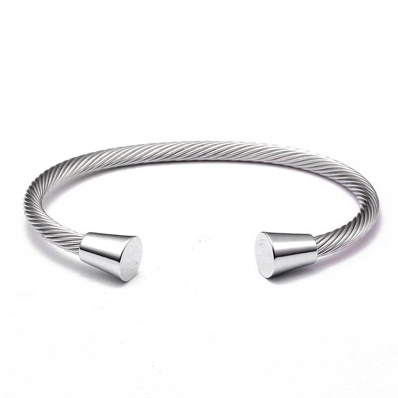 Felix Stainless Steel Cuff Bracelet GR Silver 