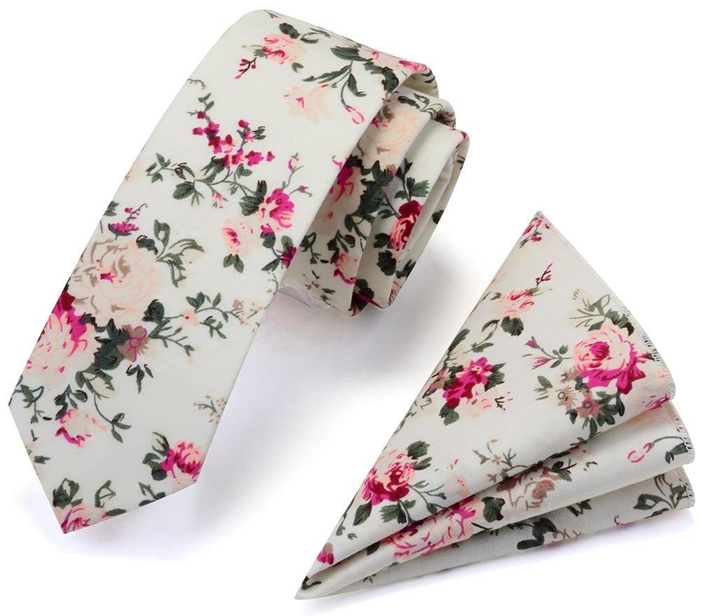 Floral Cotton Tie Set GR Chapaigne 