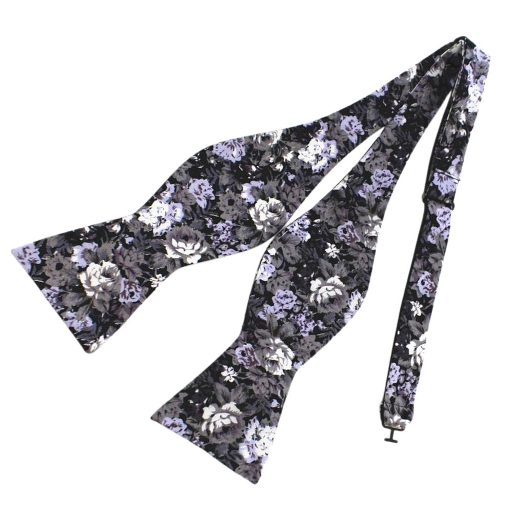 Flowered Cotton Self-Tie Bow Tie GR 