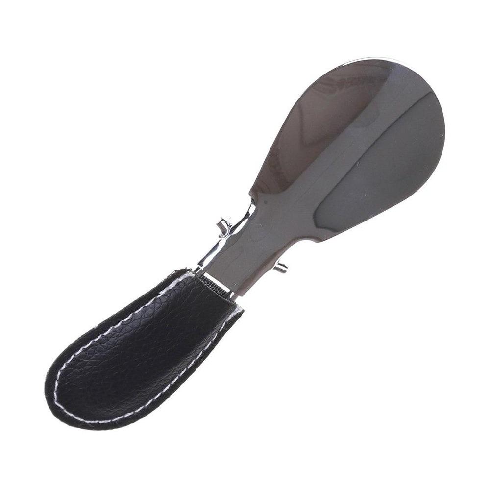 Foldable Tavel Metal Shoehorn With Leather Handle GR 
