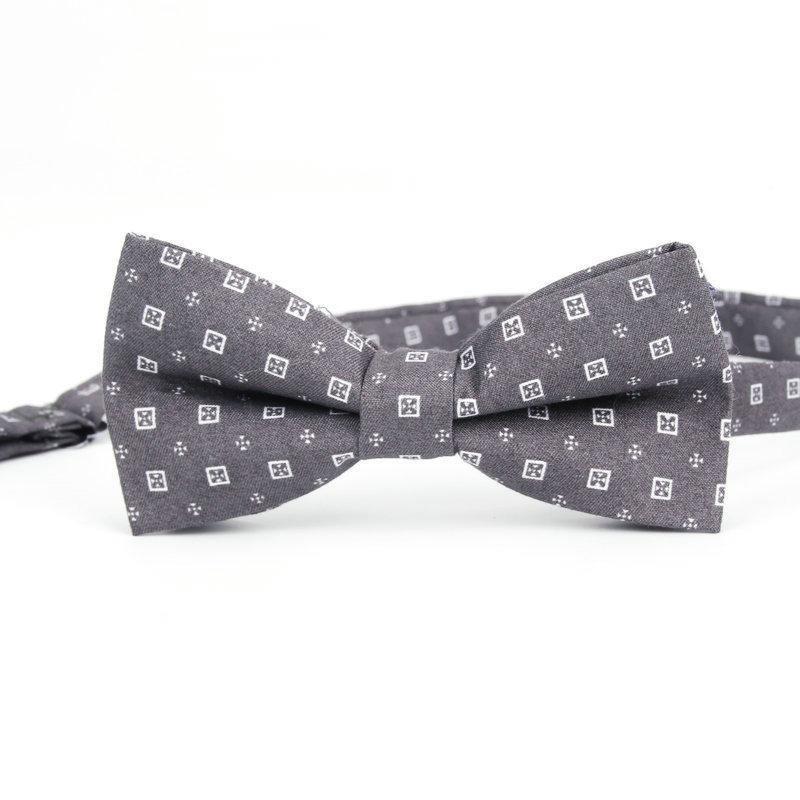 Foulard Bow Tie Pre-Tied GR Grey 