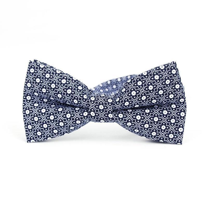 Foulard Bow Tie Pre-Tied GR Sea Blue 