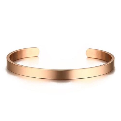 Fredrik Minimalist Metal Cuff Bracelet GR Rose Gold 