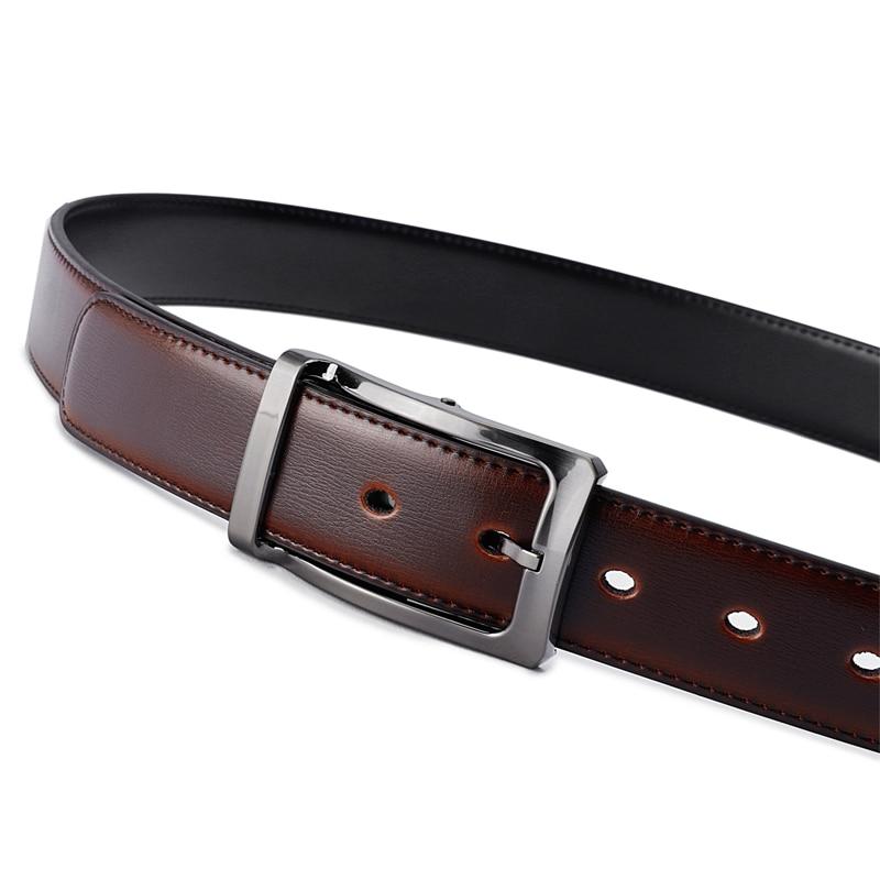 Gianluigi Reversible Leather Belt With Rotated Buckle GR 