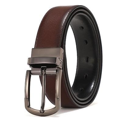 Giorgio Reversible Leather Belt GR Black @ Brown 95cm 