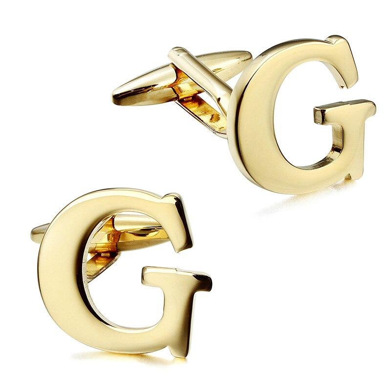Gold-Tone Monogram Cufflinks GR G 