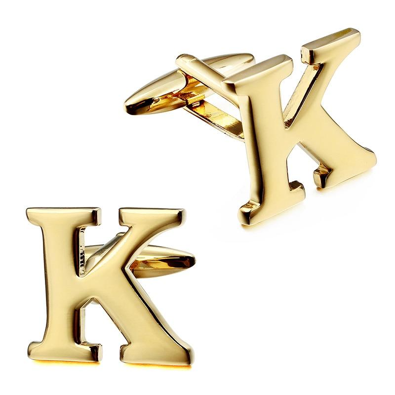 Gold-Tone Monogram Cufflinks GR K 