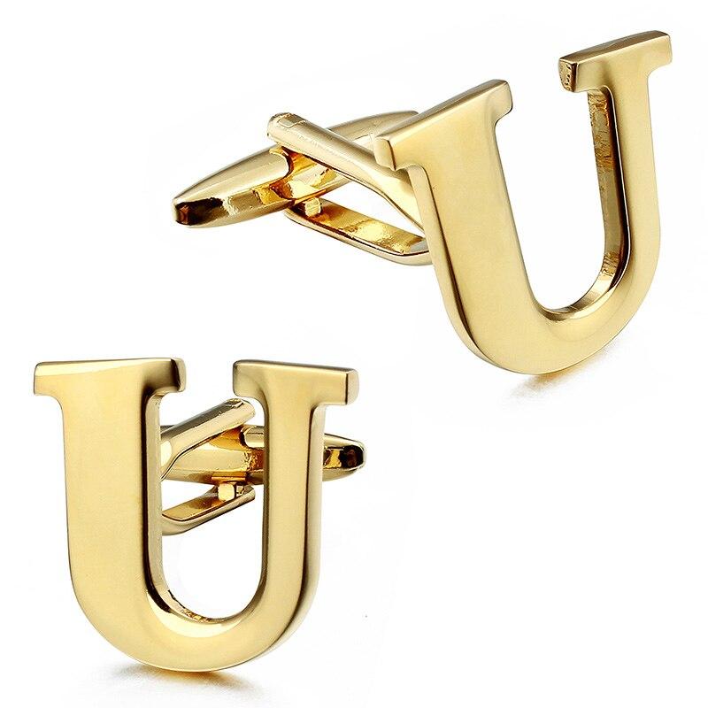 Gold-Tone Monogram Cufflinks GR U 