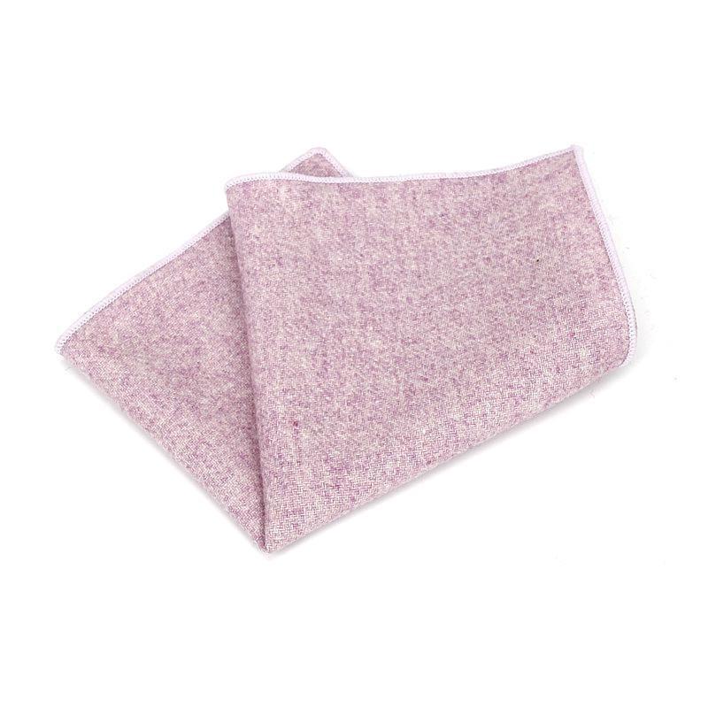 Gordon Solid Wool Pocket Square GR Pink 