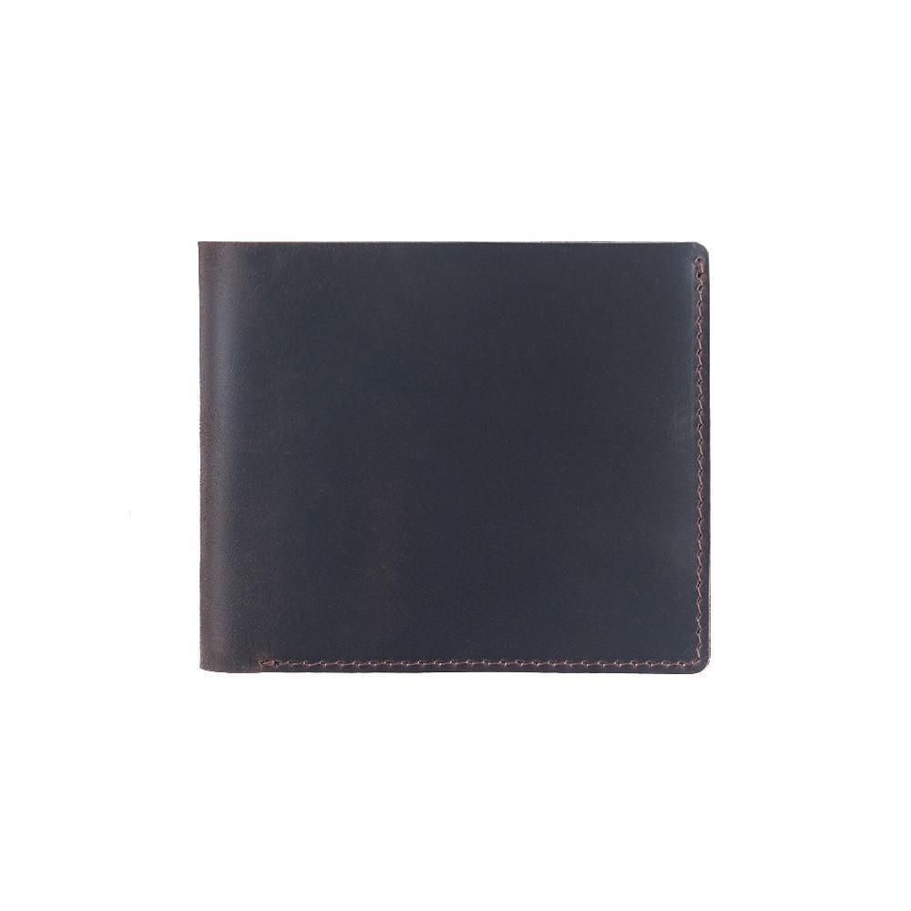 Gustavo Crazy Horse Leather Bifold Wallet GR Coffee 