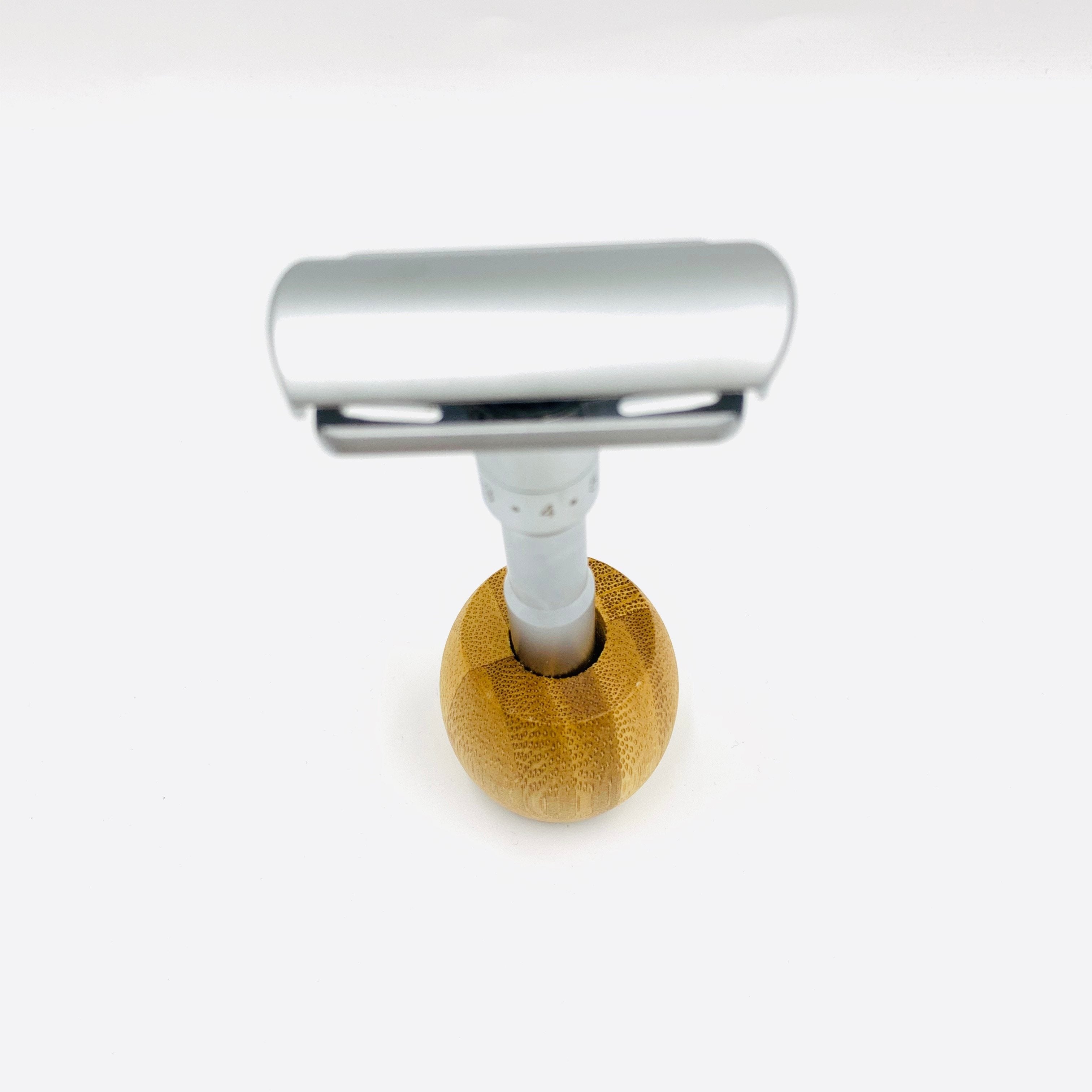 Handmade Bamboo Wood Safety Razor Stand Holder | Gentleman Rules