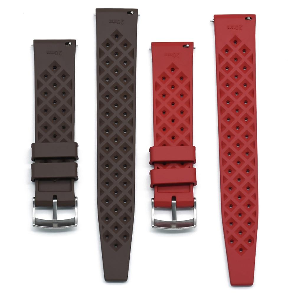 Hans Tropic Rubber Watch Strap With Tang Buckle GR 