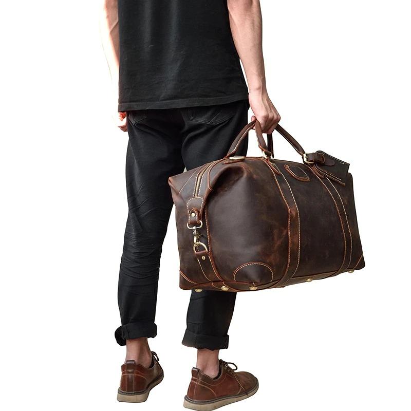 Henry Crazy Horse Leather Duffel Bag GR 