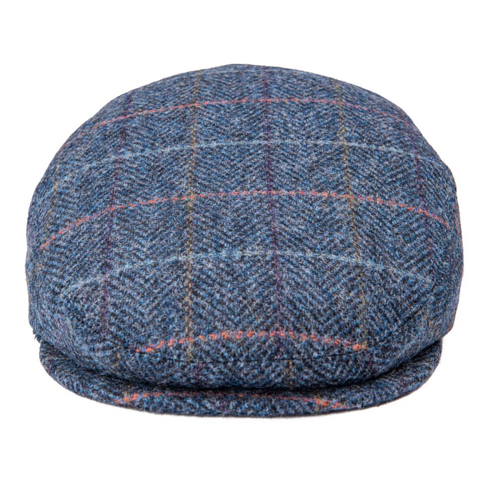 Gorra plana Kinloch Saxony de Tweed de Olney Verde Oliva - Main Image