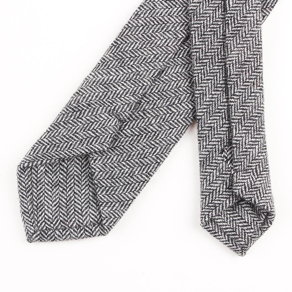 Herringbone Wool Tie GR 
