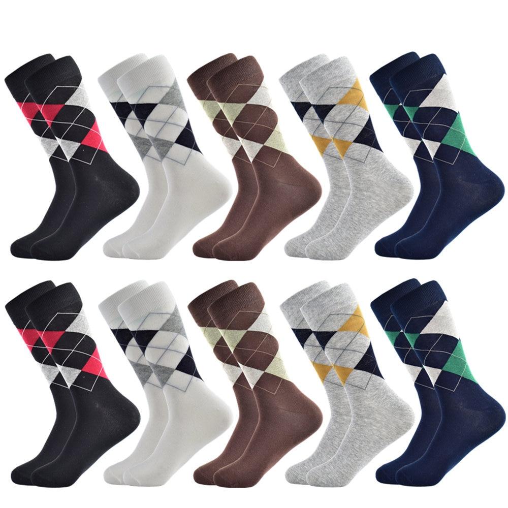 High Cotton Argyle Business Socks Set GR 10 pairs US7.5-12 EUR 40-46 