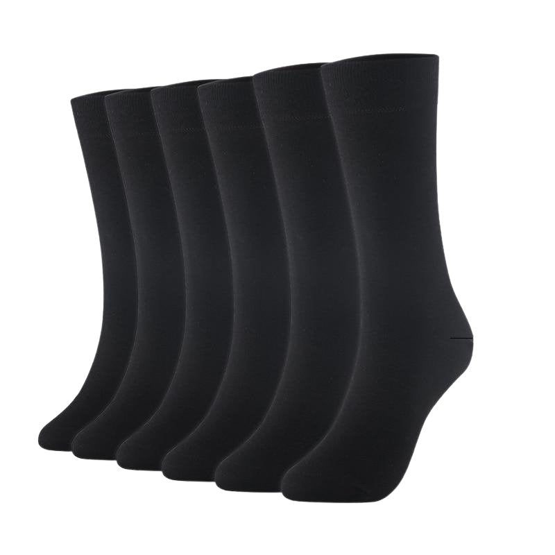 High Cotton Business Solid Socks 6 pairs Set GR Black US 7-11 / EUR 40-46 