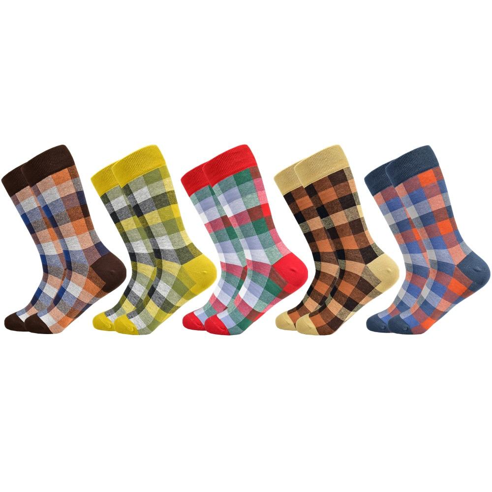 High Cotton Tartan Plaid Business Socks Set GR 5 pairs Multicolour US 7.5-12 EU 40-46 