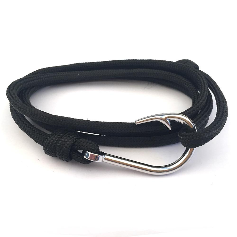 Hook Nautical Bracelet GR Black M 