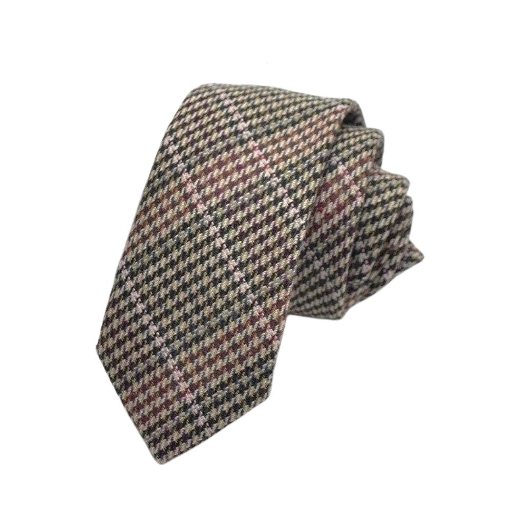 Houndstooth Plaid Wool Tie | Gentleman Rules