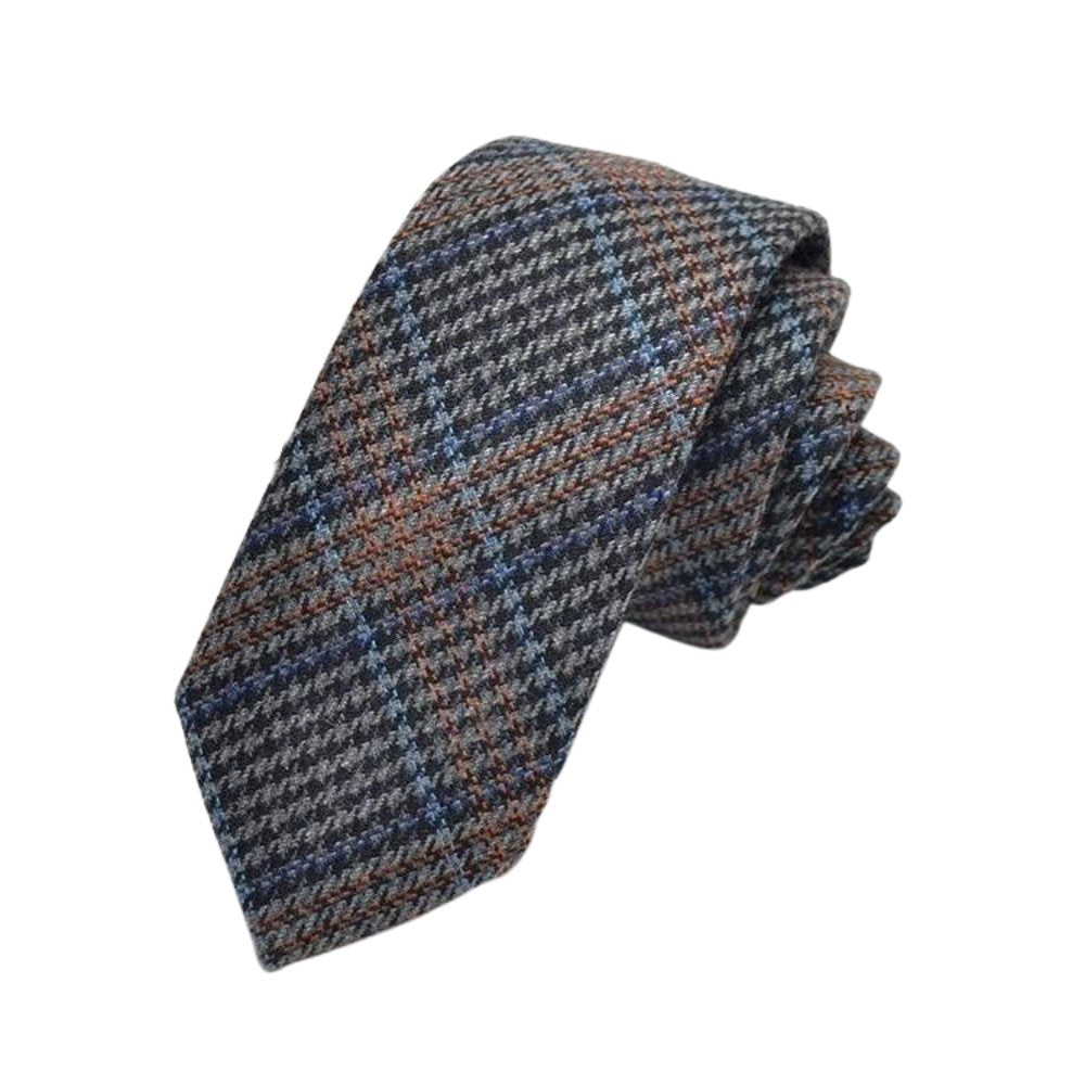 Houndstooth Plaid Wool Tie | Gentleman Rules