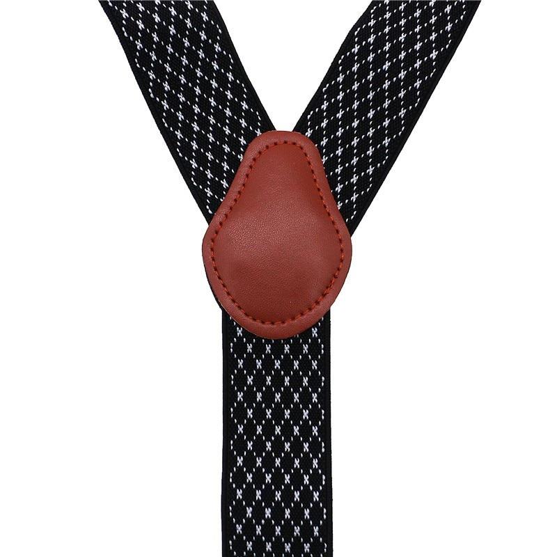 Hugo Brown Leather Button End Tuxedo Suspenders 35mm Gentleman Rules