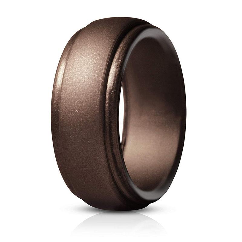 Hypoallergenic Silicone Ring GR 7 Brown 