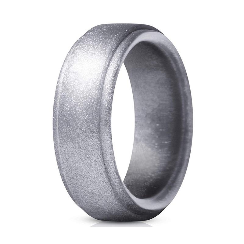 Hypoallergenic Silicone Ring GR 7 Silver 