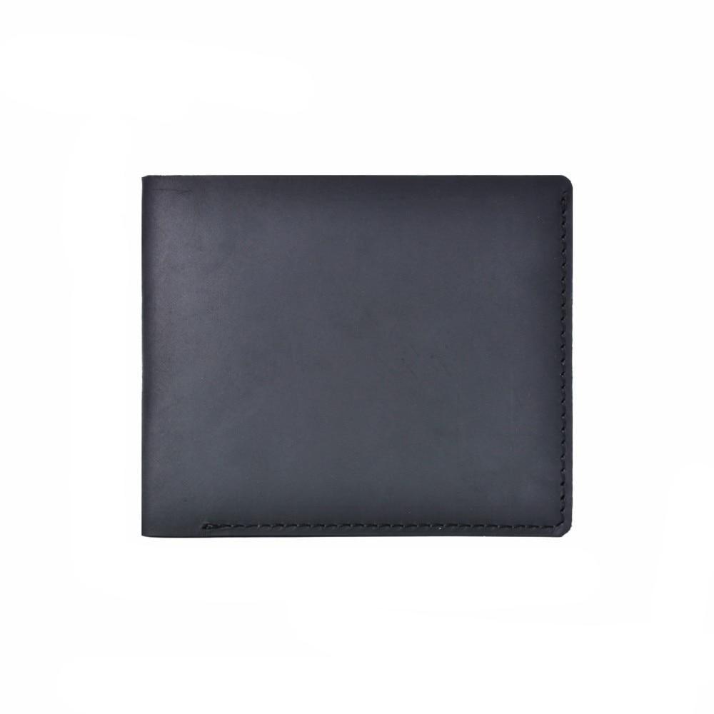 Ignacio Slim Cow Leather Bifold Wallet GR Black 