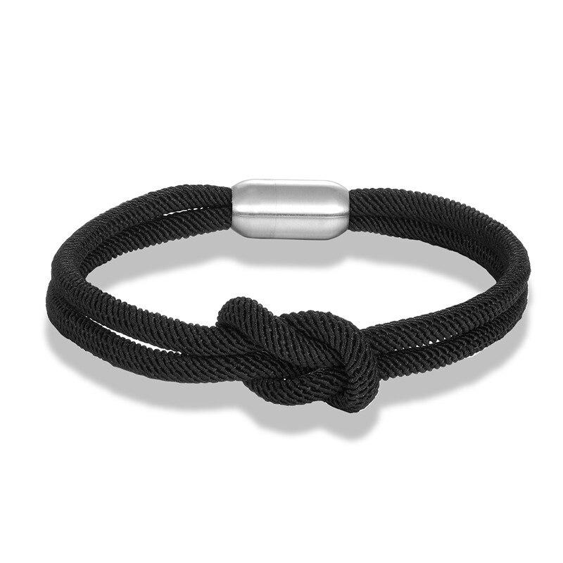 Infinity Knot Bracelet GR Solid Black S 