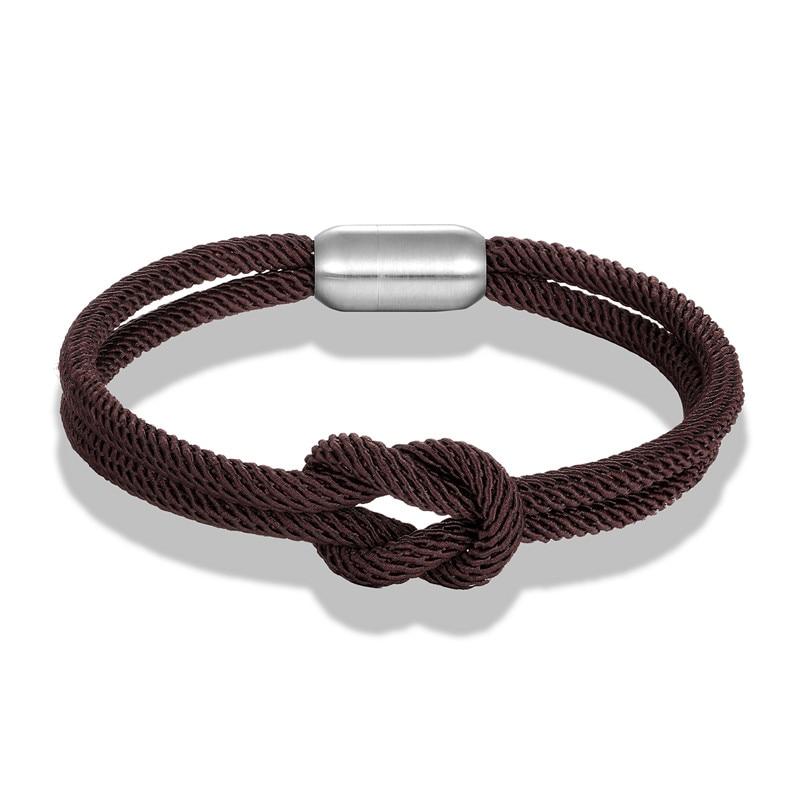 Infinity Knot Bracelet GR Solid Coffee S 