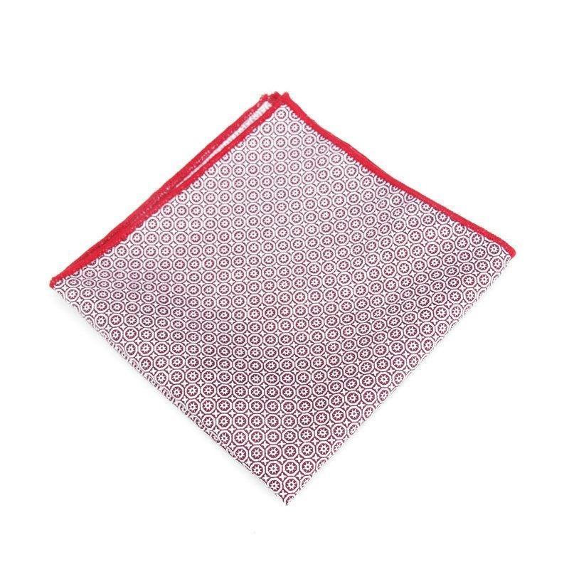 Joaquin Geometric Cotton Handkerchief GR Red 